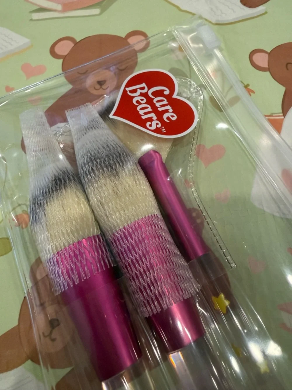 Care Bears Set of 3 Face Brushes
